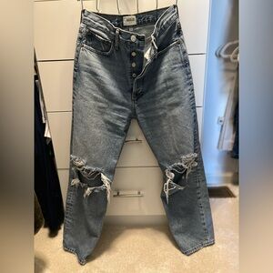 AGOLDE 90's Crop Mid Rise Loose Jean